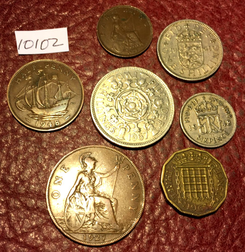 Old money 7 coins - ,