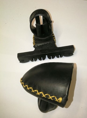 Trad bow leather strap - leather, strap-on