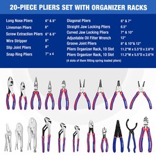 WORKPRO Pliers Set 20Piece