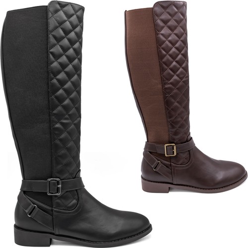 Quilted ladies knee high - ladies,