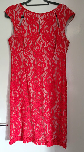 Wallis red floral lace sheath - red,