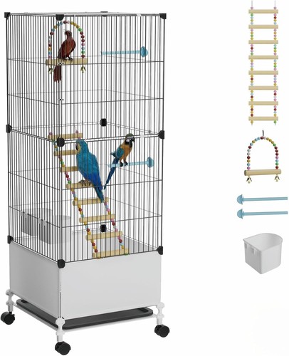 Medium flight bird cage black - bird,