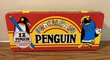 Rare Vintage Metal Tin Penguin