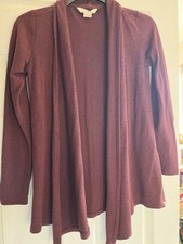 Burgundy Waterfall Cardigan