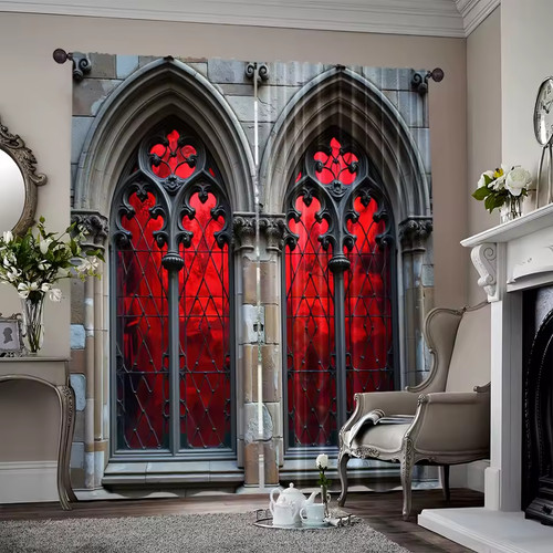Window curtains polyester - window,