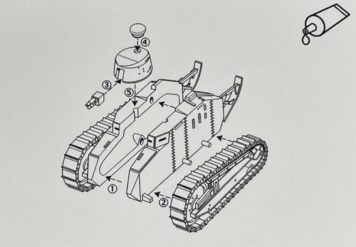 Hat wwi renault tank - ft-17,