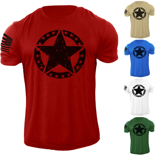 Men usa flag - american, army