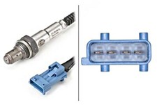 Lambda Sensor HELLA Fits PEUGEOT CITROEN SAAB FIAT 1007 106 II Sw 6PA358066191