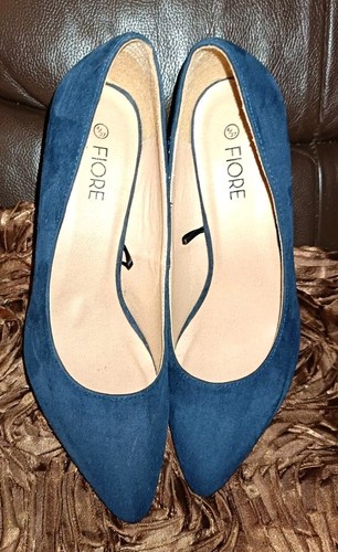 Fiore ladies blue mid - fiore, mid-heeled