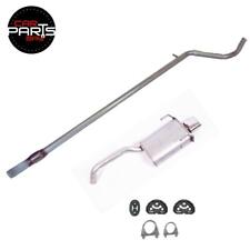 EXHAUST FOR FIAT 500 1.2 2008-2012 - MID & REAR SILENCER (CHROME TIP) + FIT KIT