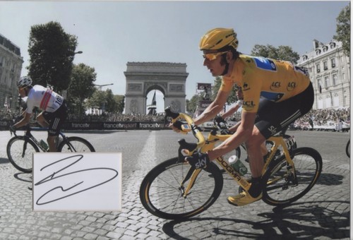 Bradley wiggins signed 12x8 - wiggins,
