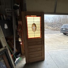 An789 Antique Stripped Stained