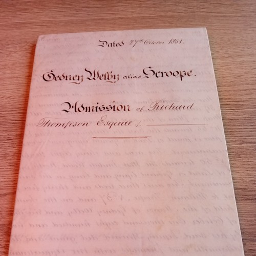 1851 indenture admission - ,