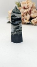 Moss Agate tower point crystal