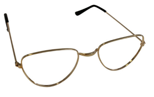 Gold old man half moon - gold,