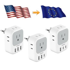 European Plug Adapter Travel