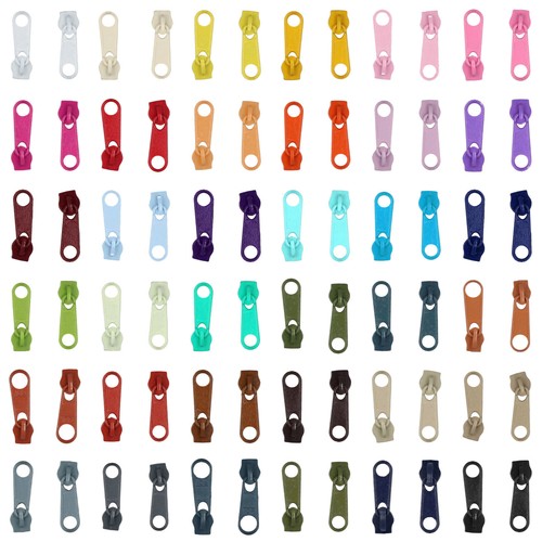 Colours spiral zip sliders - 23,