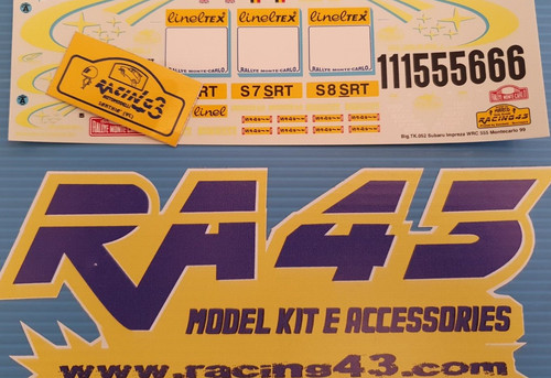 Decal subaru impreza - 1/24,