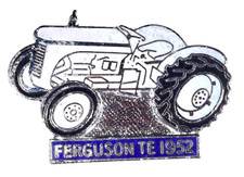 Vintage Old Ferguson TE 1952 Tractor Enamel Brooch Badge