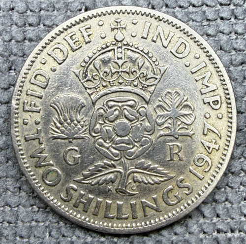 1947 two shillings - two,