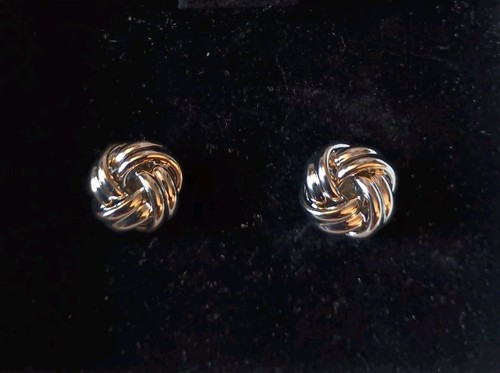 Cufflinks silver tone - cufflinks, knots