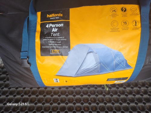 Halfords person air - halfords, tent