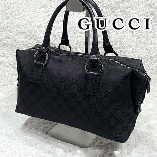 Gucci canvas leather boston - gg,