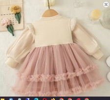 BABY PINK LACE PRINCESS DRESS