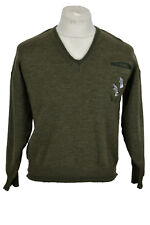 BEAVER Pure New Wool Olive Jumper Size M