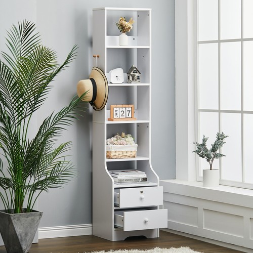 Open shelves side cabinet - 5,