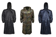 LADIES 100% WATERPROOF WINDPROOF LONG JACKET over knee zip mac hood trench coat