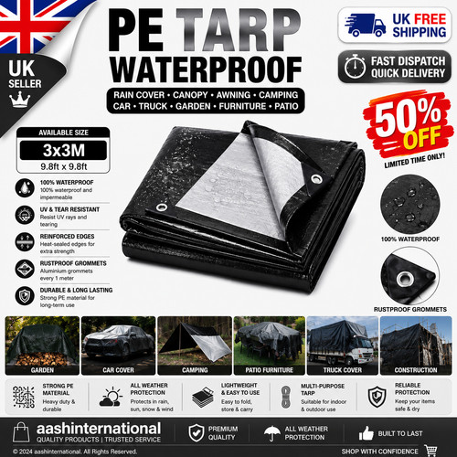Waterproof tarpaulin sheet - pe,