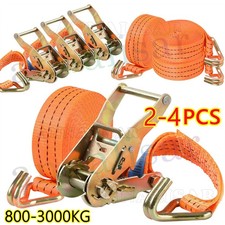 4X Heavy Duty Ratchet Ties Down Straps 4-6Meter Lashing-Cargo-Luggage 800-3000KG