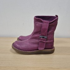 Dr Martens Tana Soft Comfy Slouchy Purple Leather Ankle Biker Flat Boots Uk 4