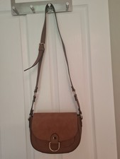 Tan coloured faux leather