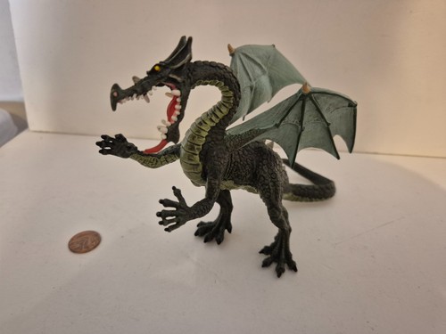 Plastoy green dragon figure - green,
