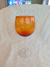 Sunset Colored Glass Goblet