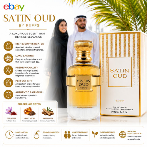 Satin oud edp 100ml eau - oud,