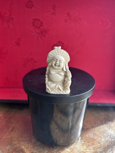 Vintage carved buddha figure - buddha,