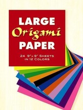 Large Origami Paper: 24 9" x 9" Sheets in 12 Colours... - Dover Publications Inc
