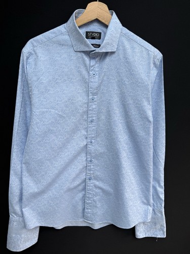 Jeff banks shirt medium blue - jeff,