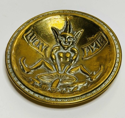Pixie brass trinket dish - pixie, small