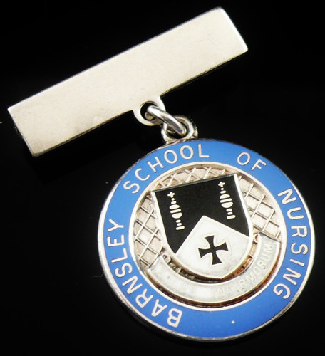 Sterling silver nursing badge - sterling,