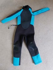 Children's Full Length Blue Wetsuit Size 3-4 Years Used (Crane)