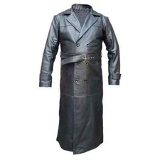 Mens Real Leather Coat Matrix