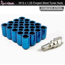 20 x Tuner Wheel Nuts Blue