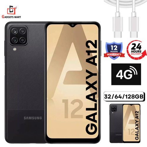 Samsung galaxy a12 64gb black - 64gb,