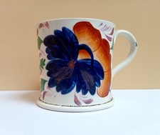 antique 19th century gaudy welsh grape china cup mug