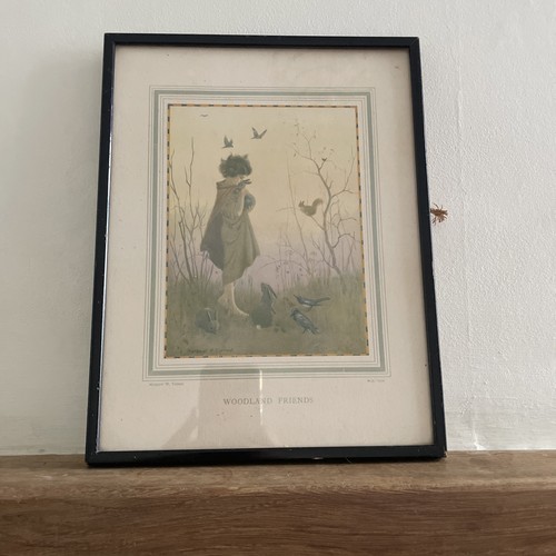 Vintage woodland friends - woodland,