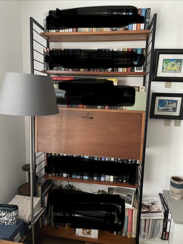 Two teak ladderax - two, display